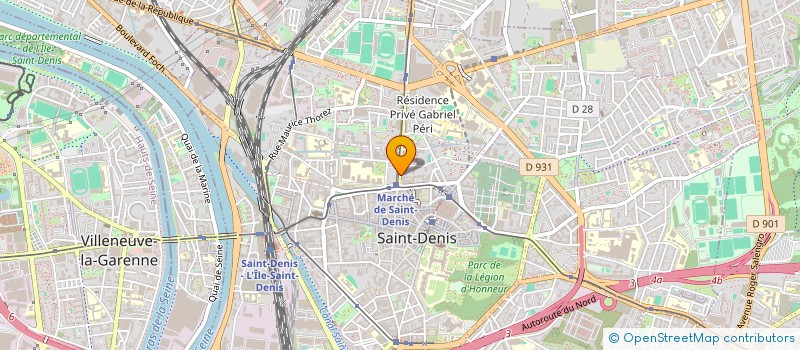 localisation de l'entreprise ASSOCIATION CULTURELLE POUR LE DEVELOPPEMENT DE LA JEUNESSE - A.C.D.J. à SAINT-DENIS