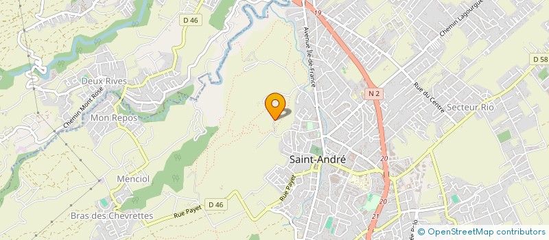 localisation de l'entreprise ASSOCIATION CULTURELLE POUR LE DEVELOPPEMENT ET EPANOUISSEMENT POUR L'INSERTION DE LA JEUNESSE à SAINT-ANDRE