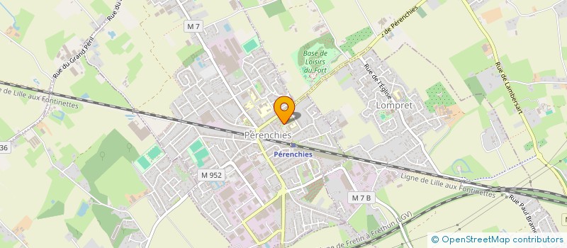 localisation de l'entreprise ASSOCIATION CULTURELLE RECREATIVE ET SPORTIVE PORTUGAISE  PERENCHIES