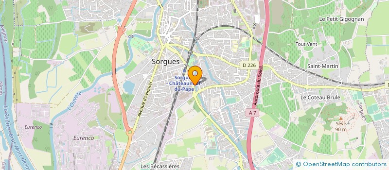 localisation de l'entreprise ASSOCIATION CULTURELLE REFLET DES ILES  SORGUES