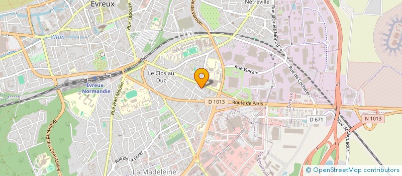localisation de l'entreprise ASSOCIATION CULTURELLE RETROUVAILLE  EVREUX