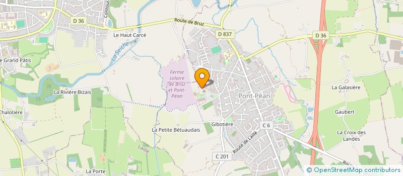 localisation de l'entreprise ASSOCIATION CULTURELLE SAINTE-BARBE DE PONT-PEAN  PONT-PEAN