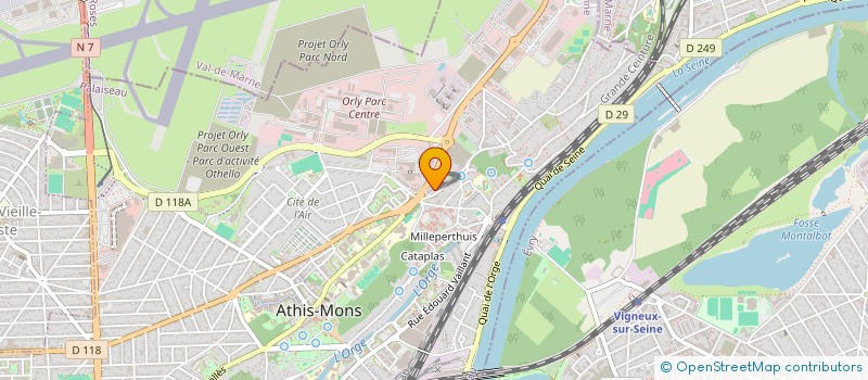 localisation de l'entreprise ASSOCIATION CULTURELLE SOLEIL POUR TOUS  ATHIS-MONS