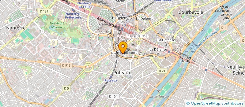 localisation de l'entreprise ASSOCIATION CULTURELLE SPORTIVE ET DE LOISIRS DE LA TOUR DEFENSE 2000  PUTEAUX