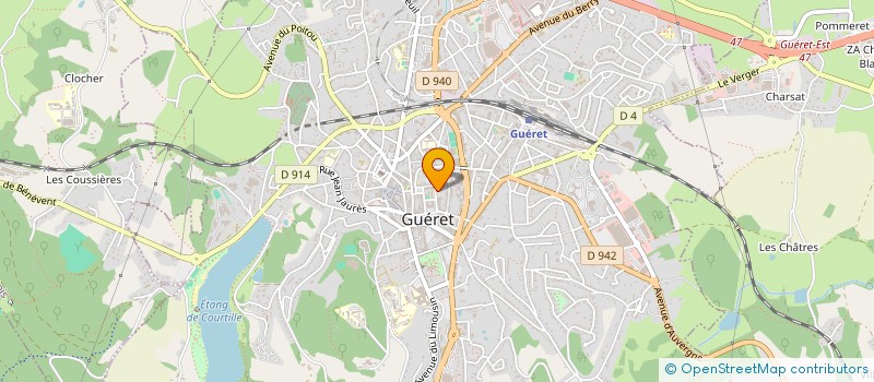 localisation de l'entreprise ASSOCIATION CULTURELLE SPORTIVE ET FAMILLIALE DE LA MAISON D ARRET DE GUERET à GUERET