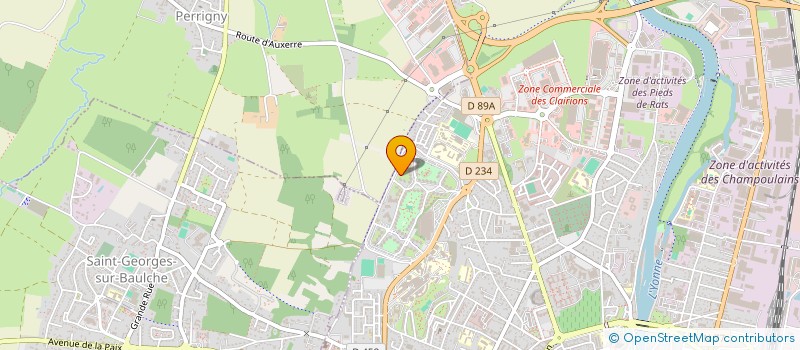 localisation de l'entreprise ASSOCIATION CULTURELLE SPORTIVE RENAISSANCE AUXERRE à AUXERRE