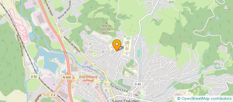 localisation de l'entreprise ASSOCIATION CULTURELLE ST ROCH/L'ORME  SAINT-DIE-DES-VOSGES