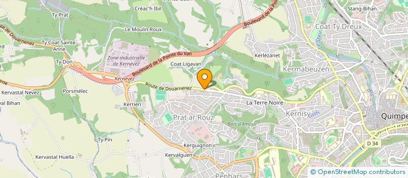 localisation de l'entreprise ASSOCIATION CULTURELLE TURQUE DE QUIMPER à QUIMPER