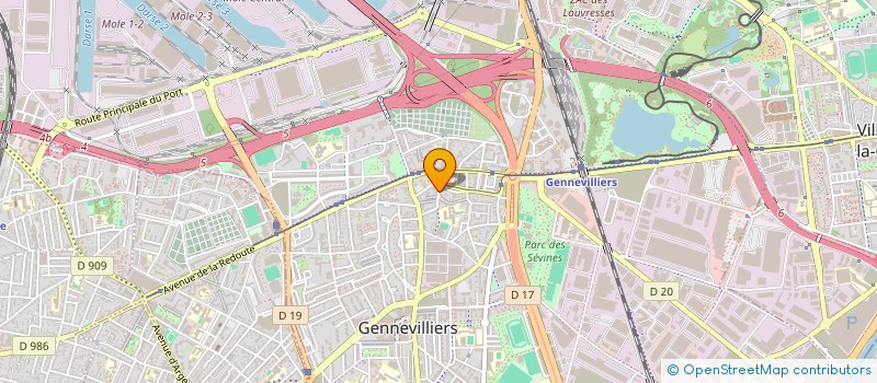 localisation de l'entreprise ASSOCIATION CULTURELLE VADIACAO à GENNEVILLIERS