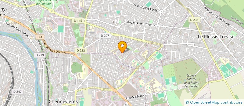 localisation de l'entreprise ASSOCIATION CULTURES DU MONDE  CHAMPIGNY-SUR-MARNE