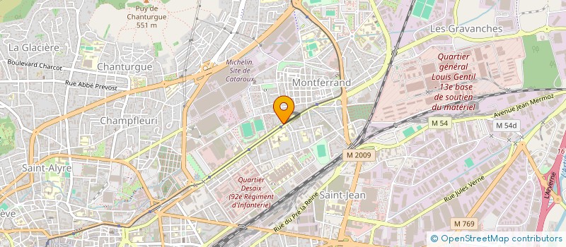 localisation de l'entreprise ASSOCIATION CULTURES ET COMMUNICATION  CLERMONT-FERRAND