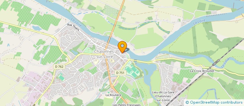 localisation de l'entreprise ASSOCIATION CULTURES LANGUES ET ECHANGES  CHALONNES-SUR-LOIRE