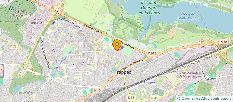 localisation de l'entreprise ASSOCIATION CULTURES LUMINEUSES  TRAPPES