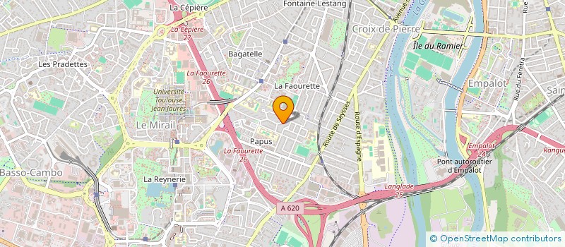 localisation de l'entreprise ASSOCIATION CULTURES NATURE  TOULOUSE