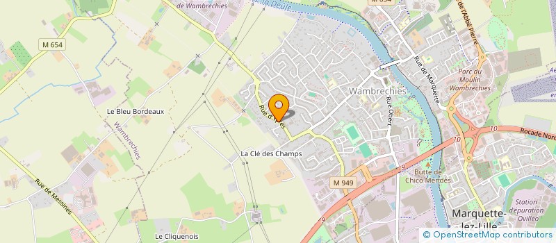 localisation de l'entreprise ASSOCIATION CULTURES NOUVELLES  WAMBRECHIES