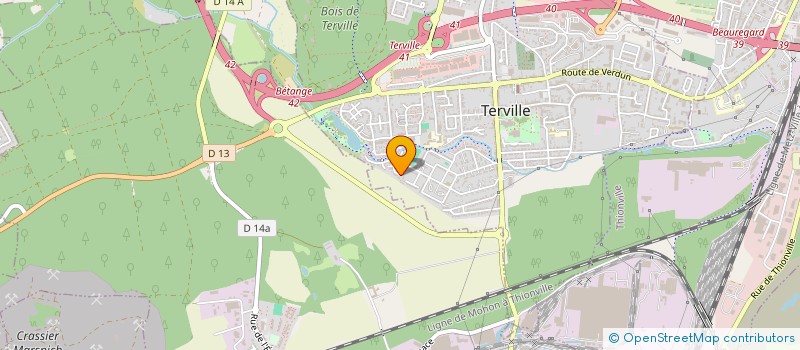 localisation de l'entreprise ASSOCIATION CULTURES VIVANTES  TERVILLE