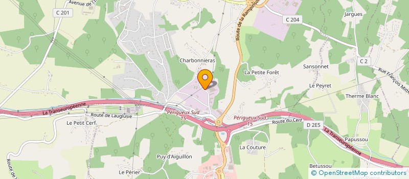 localisation de l'entreprise ASSOCIATION CUMA BENIN NOUVELLE AQUITAINE  COULOUNIEIX-CHAMIERS