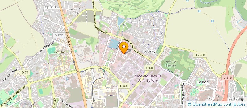 localisation de l'entreprise ASSOCIATION CUMA NORMANDIE SERVICES  HEROUVILLE-SAINT-CLAIR