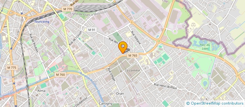 localisation de l'entreprise ASSOCIATION CUR SUR LA MAIN WATTRELOSIENNE  WATTRELOS