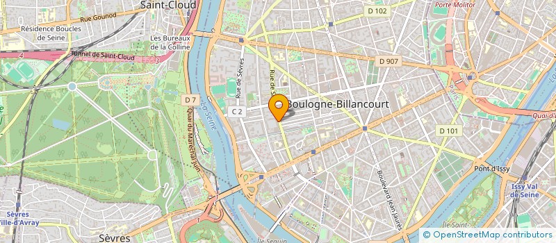 localisation de l'entreprise ASSOCIATION CURE MVID à BOULOGNE-BILLANCOURT