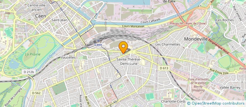 localisation de l'entreprise ASSOCIATION CYBELE  CAEN