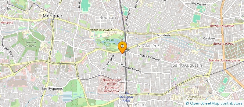 localisation de l'entreprise ASSOCIATION CYBELE SOLIDARITE à MERIGNAC