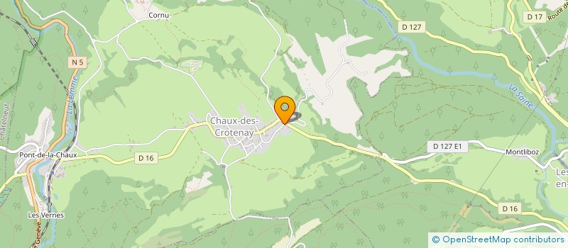 localisation de l'entreprise ASSOCIATION CYCLAMEN  CHAUX-DES-CROTENAY