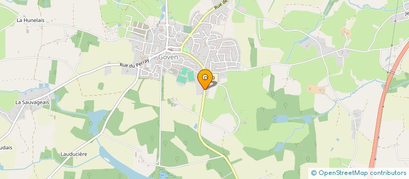 localisation de l'entreprise ASSOCIATION CYCLISTE GOVEN BOURG DES COMPTES  GOVEN