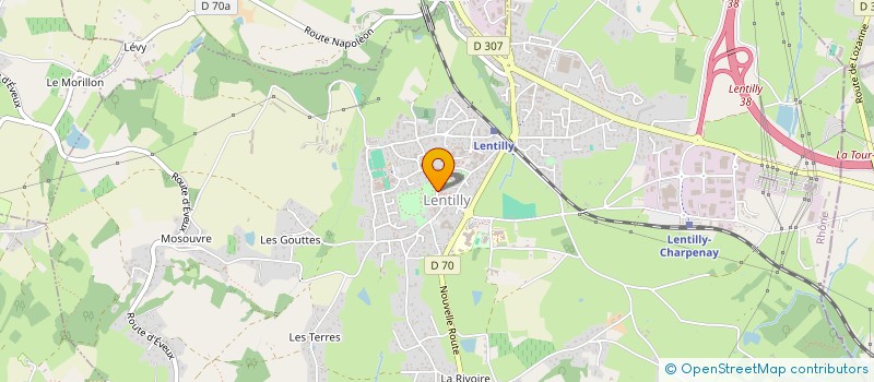 localisation de l'entreprise ASSOCIATION CYCLISTE LENTILLOISE à LENTILLY