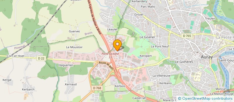 localisation de l'entreprise ASSOCIATION CYCLISTE SAPEURS-POMPIERS 56 à AURAY