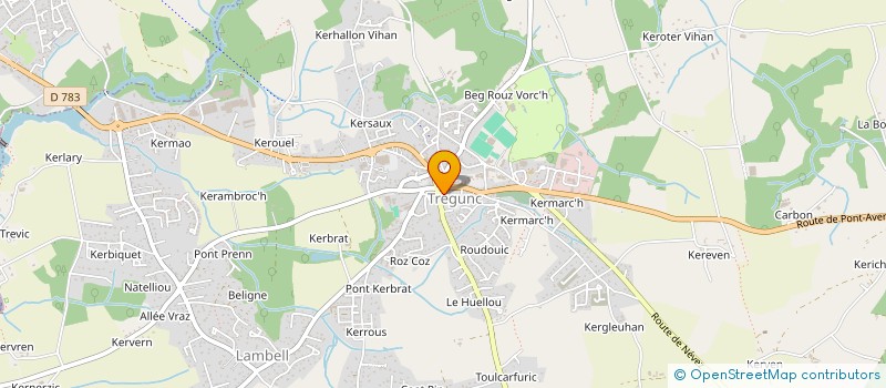 localisation de l'entreprise ASSOCIATION CYCLISTE TREGUNCOISE  TREGUNC