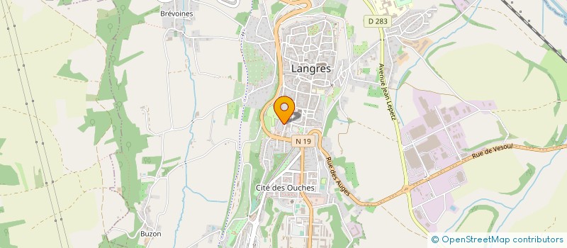 localisation de l'entreprise ASSOCIATION CYCLISTES DES SAPEURS POMPIERS HAUT MARNAIS à LANGRES