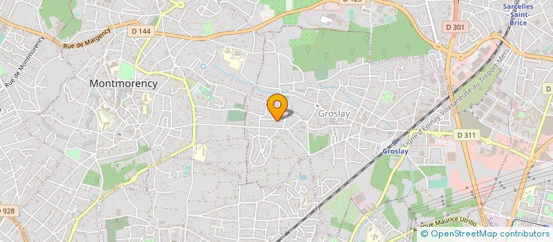 localisation de l'entreprise ASSOCIATION CYCLO CLUB GROSLAY  GROSLAY