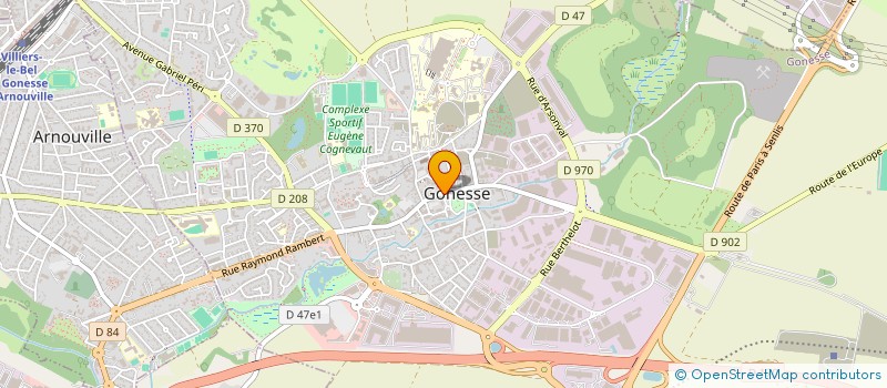 localisation de l'entreprise ASSOCIATION CYCLONE à GONESSE