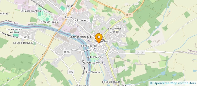 localisation de l'entreprise ASSOCIATION CYCLOS DESCARTES  DESCARTES