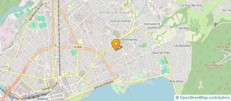 localisation de l'entreprise ASSOCIATION CYTA ADGA à ANNECY