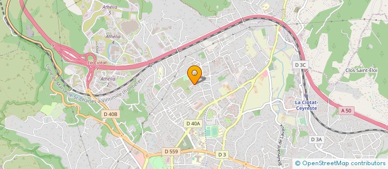 localisation de l'entreprise ASSOCIATION CYTHARIS  LA CIOTAT