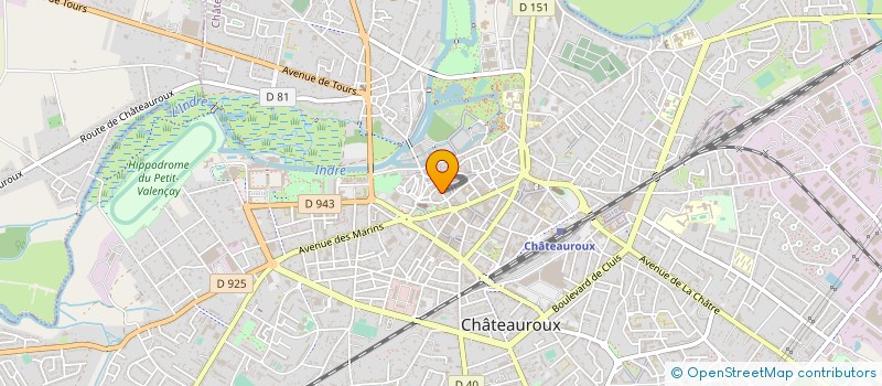 localisation de l'entreprise ASSOCIATION D. A. R. C. à CHATEAUROUX