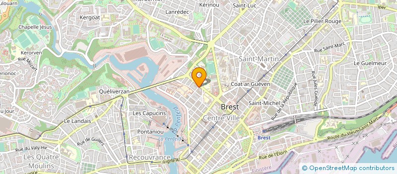 localisation de l'entreprise ASSOCIATION D A V I D à BREST