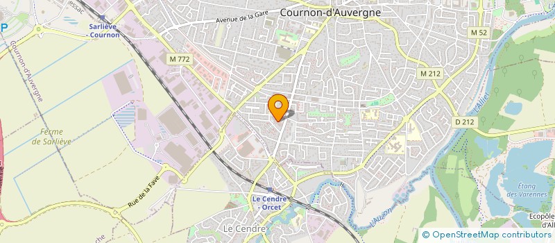 localisation de l'entreprise ASSOCIATION D ACCOMPAGNEMENT PERSONNALISE POUR L INSERTION API à COURNON-D'AUVERGNE