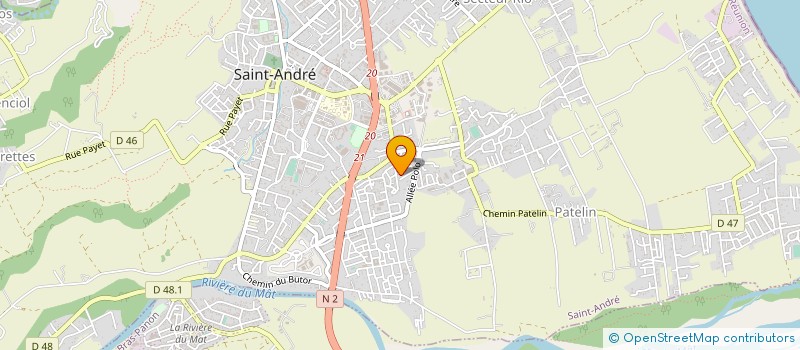 localisation de l'entreprise ASSOCIATION D'ACCUEIL AIGLE NOIRE à SAINT-ANDRE