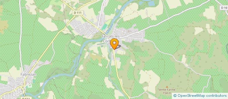 localisation de l'entreprise ASSOCIATION D'ACTIONS CHOREGRAPHIQUES ET CULTURELLES DE FERRALS LES CORBIERES (A2CFC)  FERRALS-LES-CORBIERES