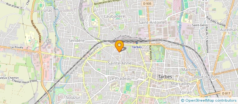 localisation de l'entreprise ASSOCIATION D'ACTIVITES ET D'ACTIONS SOCIALES DE LA DDCSPP 65  TARBES