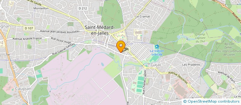localisation de l'entreprise ASSOCIATION D'AIDE A DOMICILE à SAINT-MEDARD-EN-JALLES