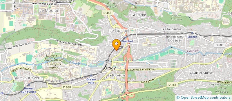 localisation de l'entreprise ASSOCIATION D AIDE A DOMICILE à ORSAY