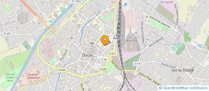 localisation de l'entreprise ASSOCIATION D'AIDE A L'HUMANITAIRE (AAH) à DOUAI