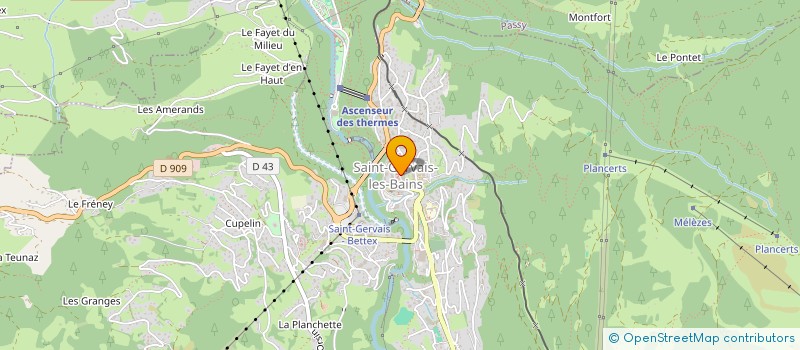 localisation de l'entreprise ASSOCIATION D'AIDE A LA CREATION ET AU DEVELOPPEMENT DU REFUGE DES PRES à SAINT-GERVAIS-LES-BAINS