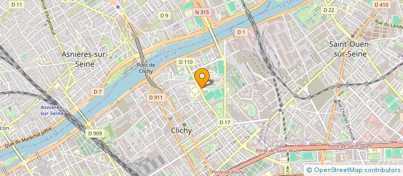 localisation de l'entreprise ASSOCIATION D AIDE A LA RECHERCHE ET L ENSEIGNEMENT EN ANATOMOPATHOLOGIE  CLICHY