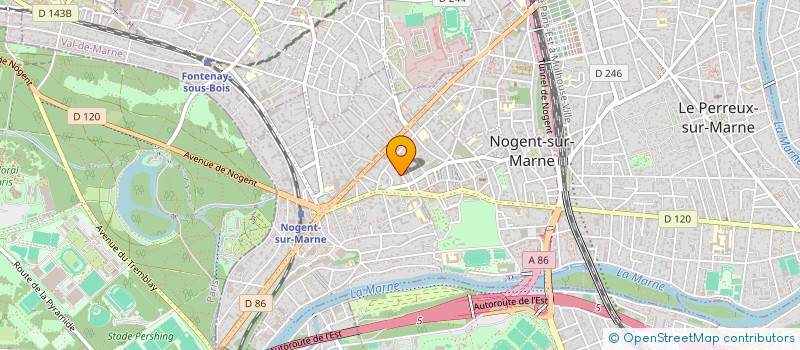 localisation de l'entreprise ASSOCIATION D'AIDE A LA RECONVERSION ET A L'INSERTION PROFESSIONNELLE à NOGENT-SUR-MARNE