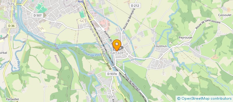 localisation de l'entreprise ASSOCIATION D'AIDE ALIMENTAIRE HENRI IV DE COARRAZE  COARRAZE